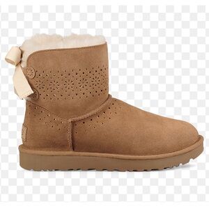 UGG DAE Sunshine Perf Brown Suede Boots, size women’s 6